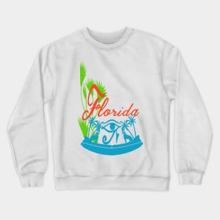 luoride with lotus flower Crewneck Sweatshirt